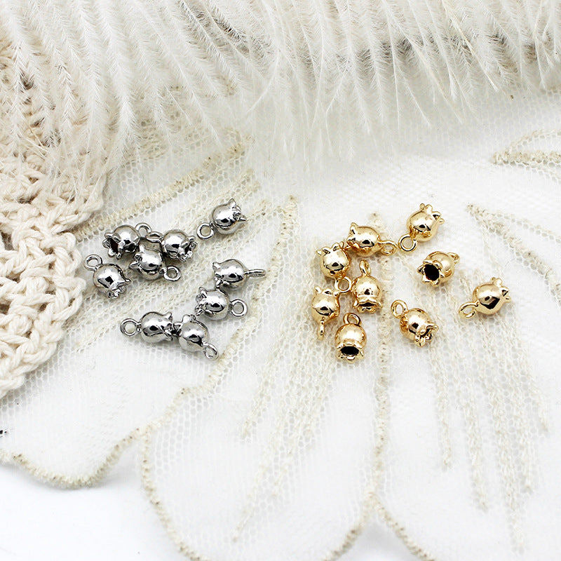 Wholesale 2pcs/pack  Copper Three-dimensional Lily of the Valley DIY  Pendant Accessory